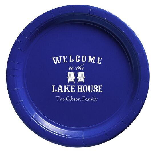 Welcome to the Lake House Paper Plates
